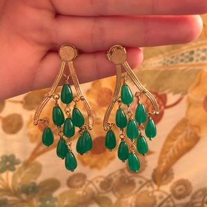 Green Bead Earrings